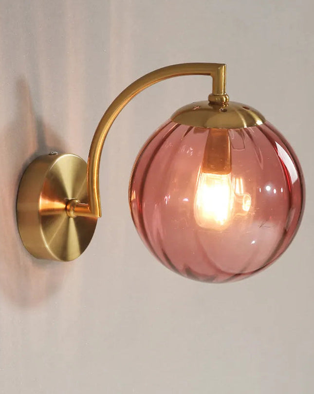 Luksusowy Kinkiet Ścienny LED ze Szklanym Kandelabrem – Elegancki Design do Sypialni i Salonu 30x14cm 9