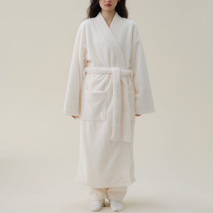 Luksusowy kimono | Gruby flanelowy szlafrok dla kobiet 4