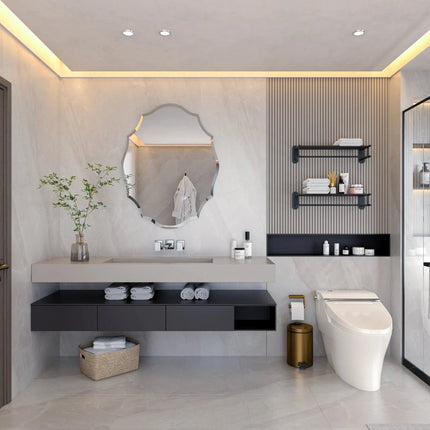 Lustro GlamEdge Silver – Nowoczesna elegancja z zaokrąglonymi krawędziami – Odbijające piękno z zaokrąglonymi detalami 0