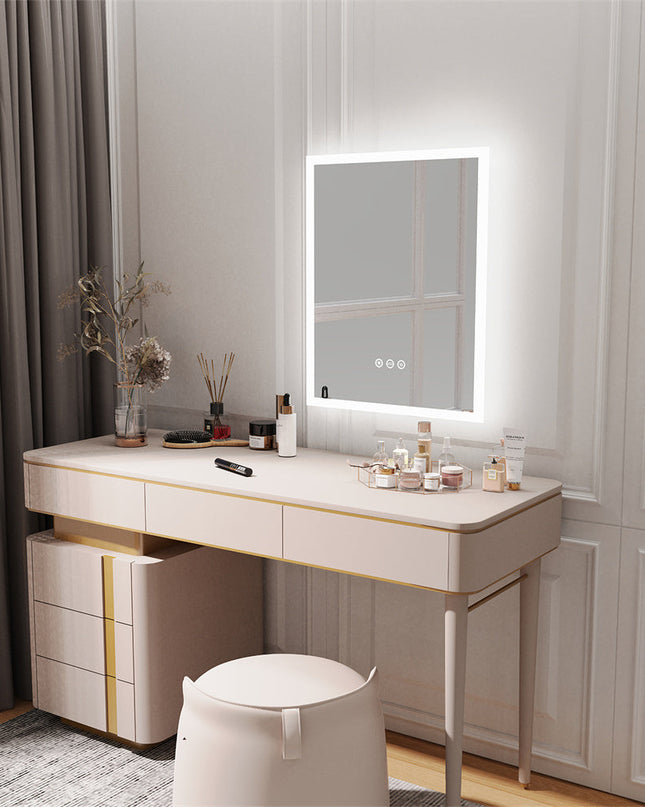 Lustro LED Elora – podświetlane lustro do makijażu ze sterowaniem dotykowym – nowoczesny design z regulowanym oświetleniem 1