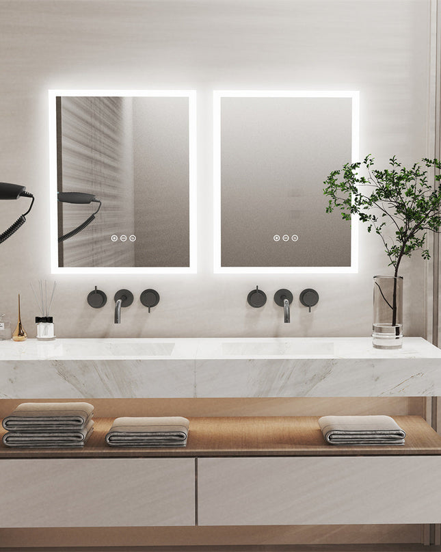 Lustro LED Elora – podświetlane lustro do makijażu ze sterowaniem dotykowym – nowoczesny design z regulowanym oświetleniem 2