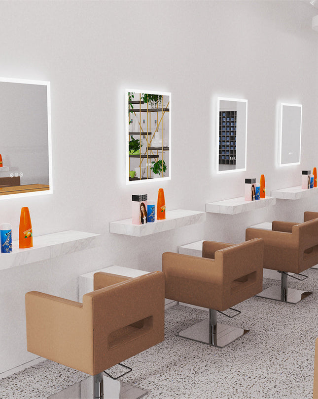 Lustro LED Elora – podświetlane lustro do makijażu ze sterowaniem dotykowym – nowoczesny design z regulowanym oświetleniem 3