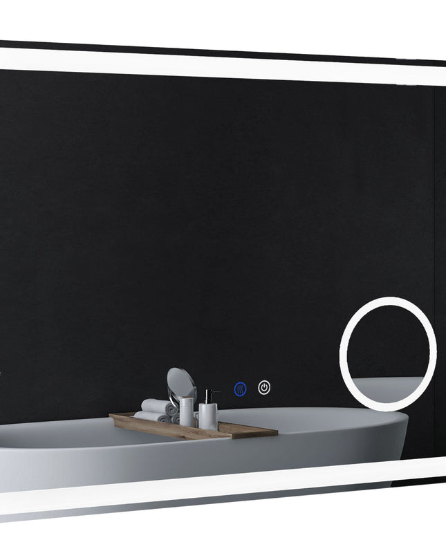 Lustro Łazienkowe LED z Regulowanym Światłem i Powiększeniem 0