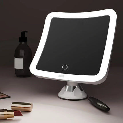 Lustro do makijażu LED z 10-krotnym powiększeniem, regulowanym oświetleniem i przyss 0