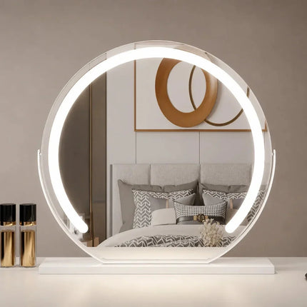 Lustro do makijażu LED z 15-krotnym powiększeniem, regulowanym oświetleniem, dostępne 10