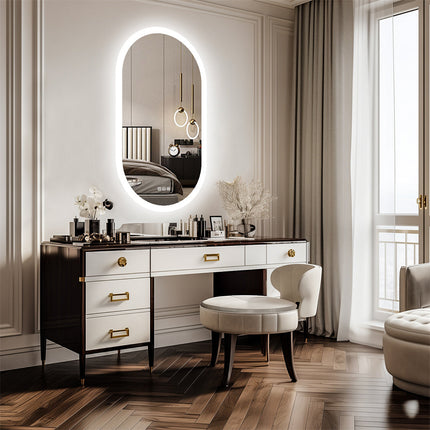 Lustro łazienkowe Mirona LED – Ulepsz swoją łazienkę dzięki oświetleniu LED – Eleganckie oświetlenie zapewniające idealne odbicie 1