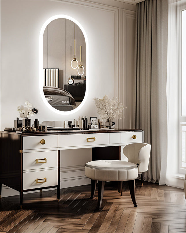 Lustro łazienkowe Mirona LED – Ulepsz swoją łazienkę dzięki oświetleniu LED – Eleganckie oświetlenie zapewniające idealne odbicie 1