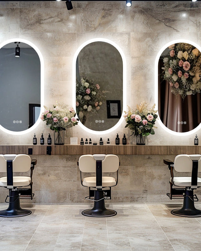 Lustro łazienkowe Mirona LED – Ulepsz swoją łazienkę dzięki oświetleniu LED – Eleganckie oświetlenie zapewniające idealne odbicie 2