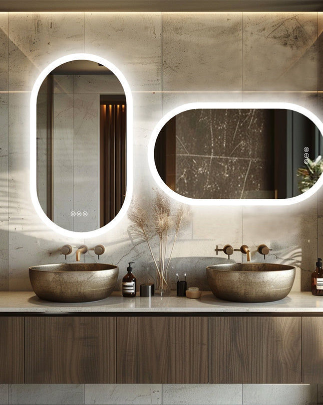 Lustro łazienkowe Mirona LED – Ulepsz swoją łazienkę dzięki oświetleniu LED – Eleganckie oświetlenie zapewniające idealne odbicie 4