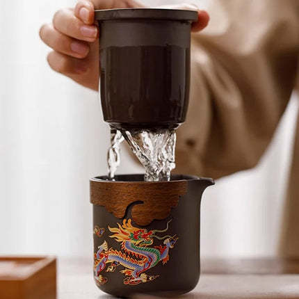 MagicBrew – Zmieniający kolor ceramiczny zestaw do herbaty z precyzyjnymi wzorami 2