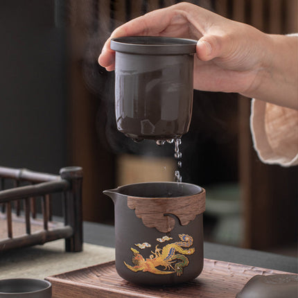 MagicBrew – Zmieniający kolor ceramiczny zestaw do herbaty z precyzyjnymi wzorami 3