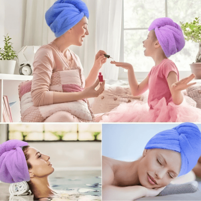 Magiczny Ręcznik do Włosów z Mikrofibry, Szybkie Suszenie, Wygodny Zapięcie, Miękki i Lekki – Idealny do Codziennego Użytku 2