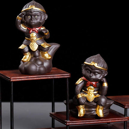 Małpi Król w Medytacji Dekoracyjny Posąg z Charakterem 1