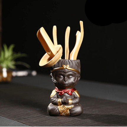 Małpi Król w Medytacji Dekoracyjny Posąg z Charakterem 10