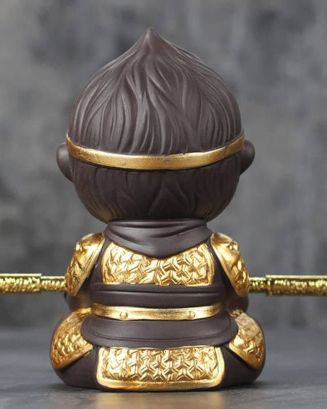 Małpi Król w Medytacji Dekoracyjny Posąg z Charakterem 4