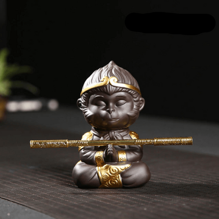 Małpi Król w Medytacji Dekoracyjny Posąg z Charakterem 8