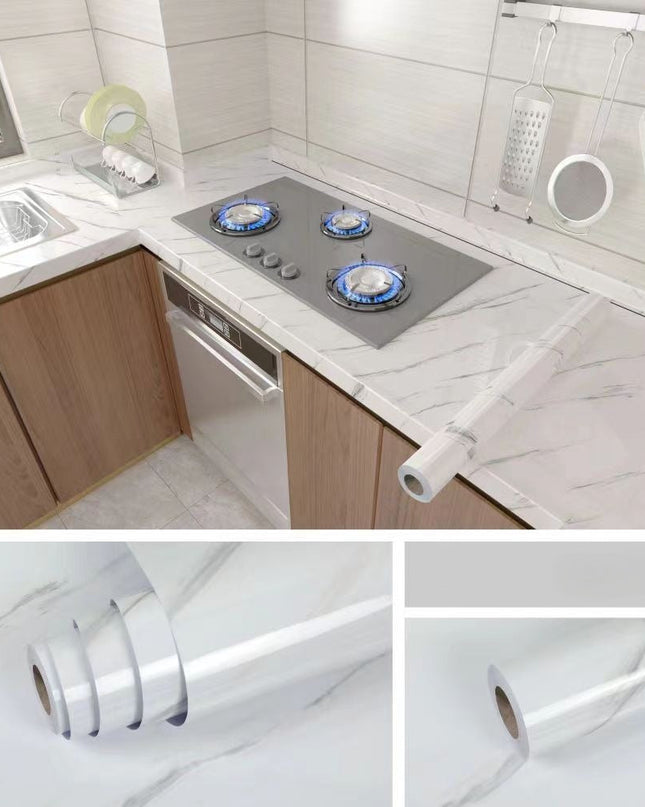 Marble Luxury | Folia kuchenna samoprzylepna, odporna na olej 2