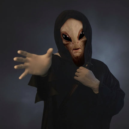 Maska Halloween Kosmity z realistycznym wyglądem, lateksowa pełna osłona głowy idealna do kostiumów 3