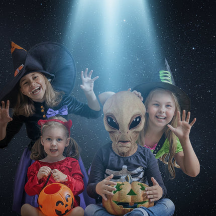 Maska Halloween Kosmity z realistycznym wyglądem, lateksowa pełna osłona głowy idealna do kostiumów 5