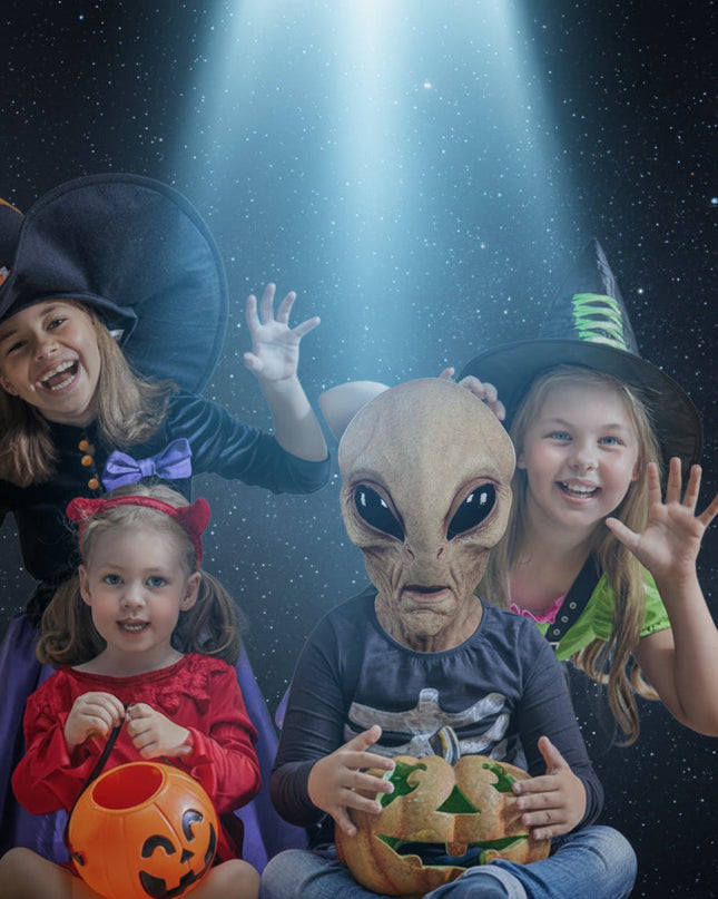 Maska Halloween Kosmity z realistycznym wyglądem, lateksowa pełna osłona głowy idealna do kostiumów 5