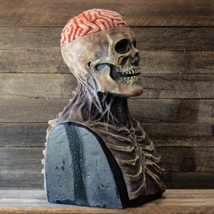 Maska Halloween z ruchomą szczęką, pełna maska szkieletowa z lateksu dla dorosłych, idealna 3