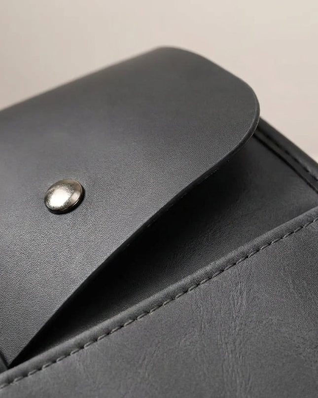 Męska torba na laptopa z regulowanym paskiem – trwała skóra PU w stylu retro do laptopów 14-calowych 3