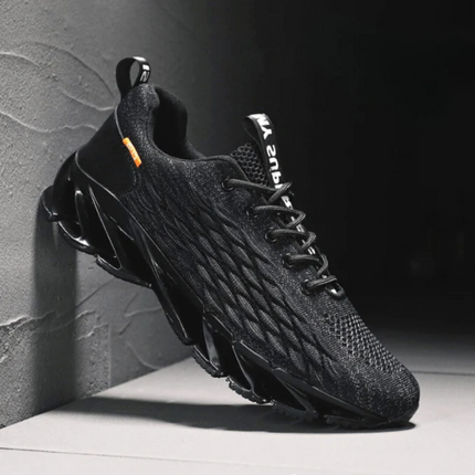 Męskie buty do biegania z amortyzacją i przewiewną siateczką – sznurowane buty sportowe 2