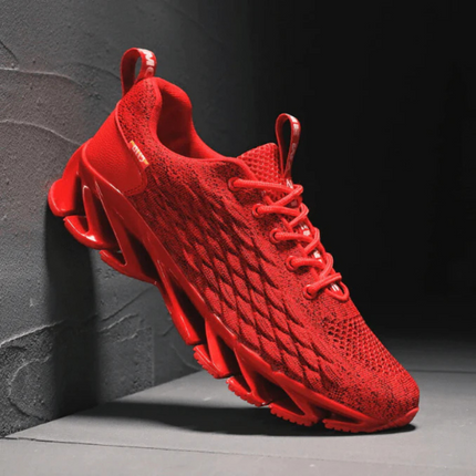 Męskie buty do biegania z amortyzacją i przewiewną siateczką – sznurowane buty sportowe 3