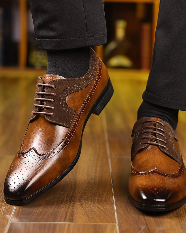 Męskie buty wizytowe o eleganckim, formalnym wzornictwie – czarna skóra, wygoda i trwałość 2