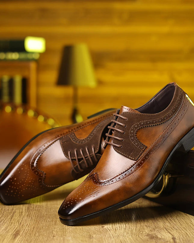 Męskie buty wizytowe o eleganckim, formalnym wzornictwie – czarna skóra, wygoda i trwałość 3