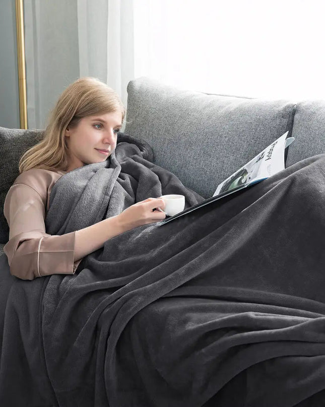 Miękki Koc Fleece dla Ciepłych Wieczorów 2