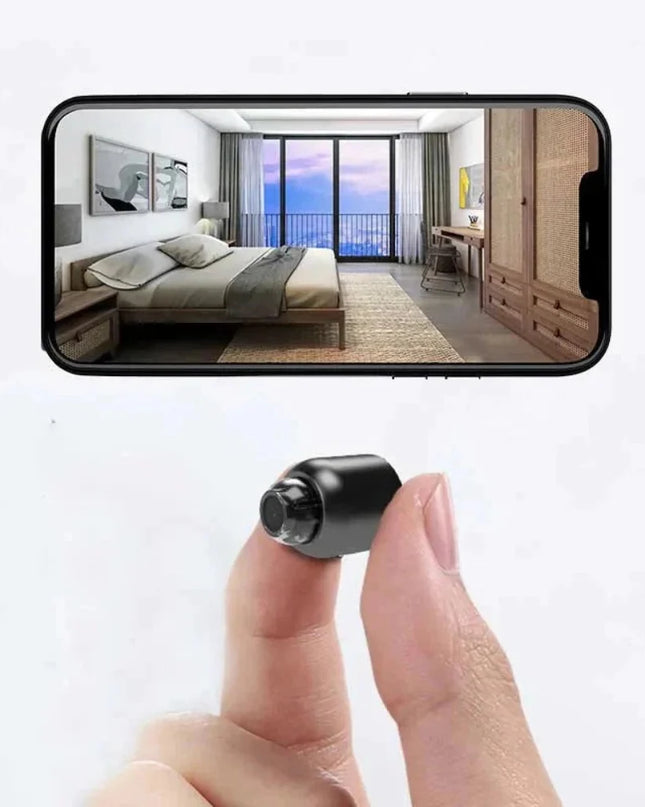 Mini kamera bezpieczeństwa WiFi w rozdzielczości 1080P HD, z detekcją ruchu i możliwością wid 0