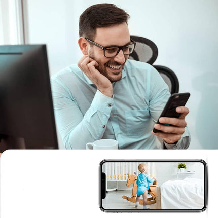 Miniaturowa kamera bezpieczeństwa z wideo 4K HD i widzeniem w nocy – kompaktowa kamera do monitoringu wewnętrznego z detekcją ruchu 1