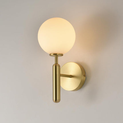 Minimalistyczna Lampa Ścienna z Mosiądzu i Szkła – Kinkiet Ścienny w Skandynawskim Stylu, Idealny do Wnętrz 6