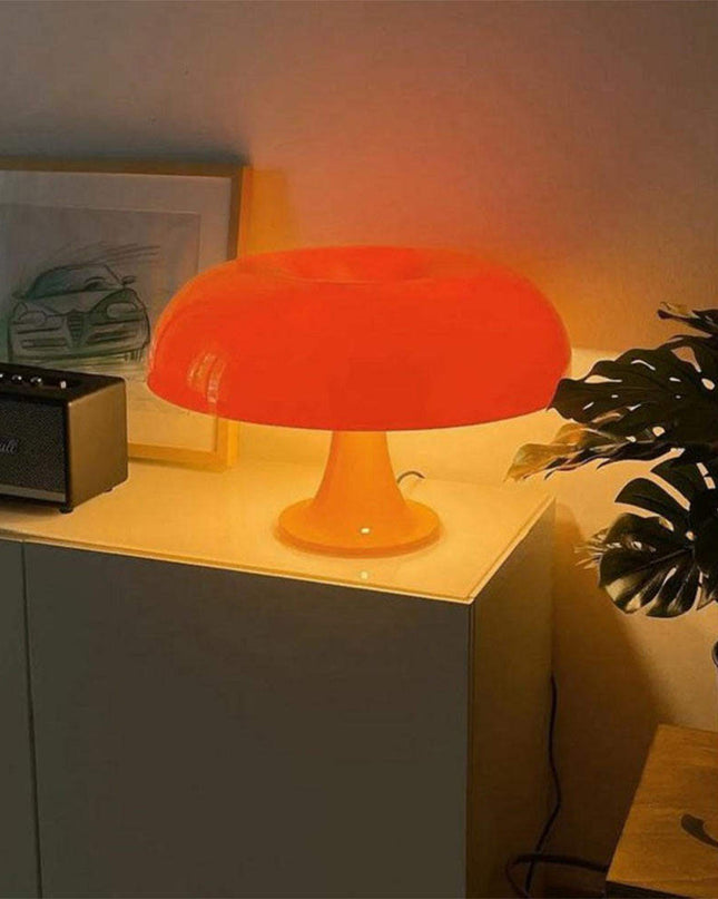 Minimalistyczna Lampa Stołowa Grzyb w Skandynawskim Stylu LED – 3 Kolory, Idealna do Salonu i Sypialni 4