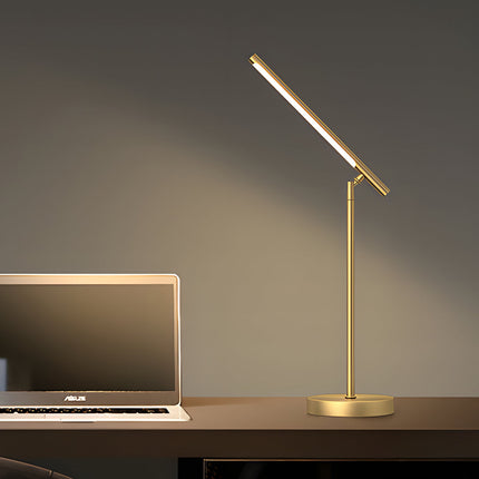 Minimalistyczna regulowana lampka biurkowa LED z trójkolorowym światłem, idealna do nowoczesnego biura, 4