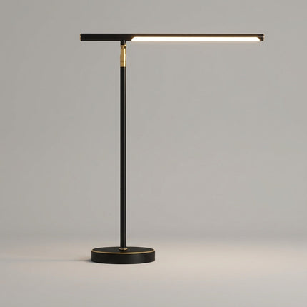 Minimalistyczna regulowana lampka biurkowa LED z trójkolorowym światłem, idealna do nowoczesnego biura, 7