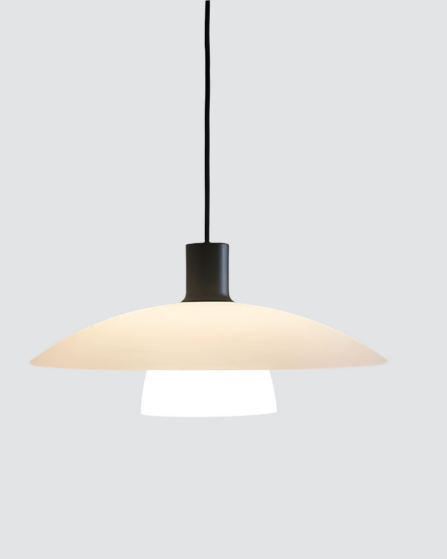 Minimalistyczna lampa wisząca ze szkła w kolorze białym – Elegancki design 6