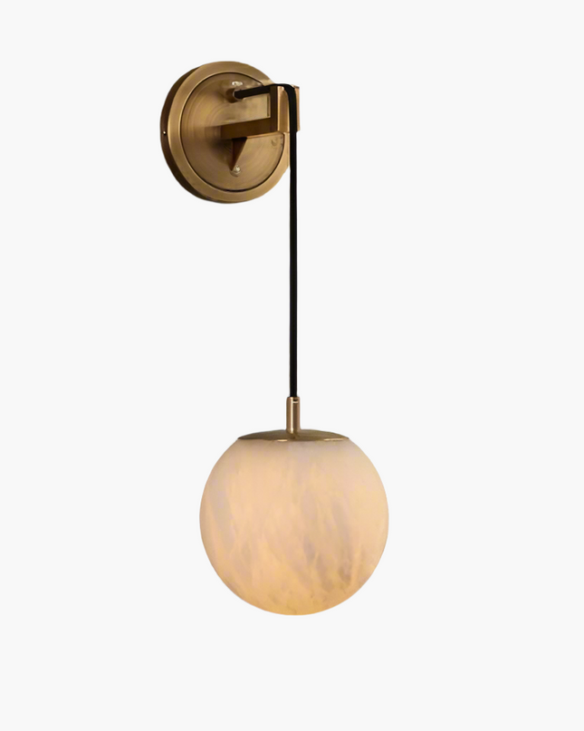 Minimalistyczny Kinkiet Ścienny z Mosiądzu i Szkła – Eleganckie Oświetlenie do Sypialni i Korytarzy, Miękkie Światło, Łatwy Montaż 7