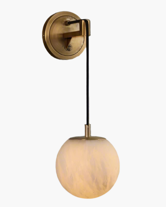 Minimalistyczny Kinkiet Ścienny z Mosiądzu i Szkła – Eleganckie Oświetlenie do Sypialni i Korytarzy, Miękkie Światło, Łatwy Montaż 8