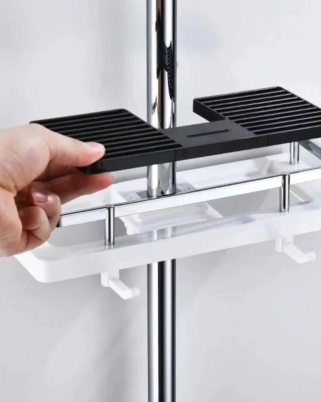 Multifunctional Storage Rack with Tool-Less Installation – Durable ABS Plastic Shelf for Bathroom, Kitchen, Living Room 2