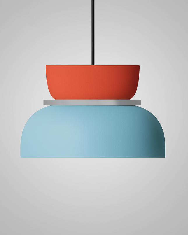 Nordic Hanging Lamp with LED Light – Colorful Metal Shade for Kitchen Pendant Lighting 11