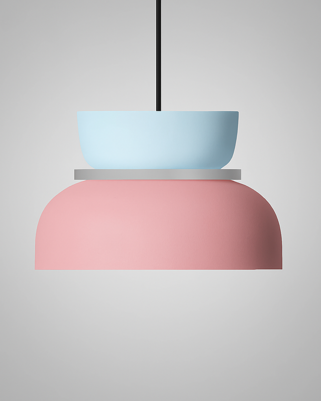 Nordic Hanging Lamp with LED Light – Colorful Metal Shade for Kitchen Pendant Lighting 12