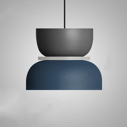 Nordic Hanging Lamp with LED Light – Colorful Metal Shade for Kitchen Pendant Lighting 14