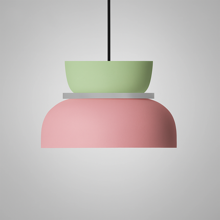 Nordic Hanging Lamp with LED Light – Colorful Metal Shade for Kitchen Pendant Lighting 15