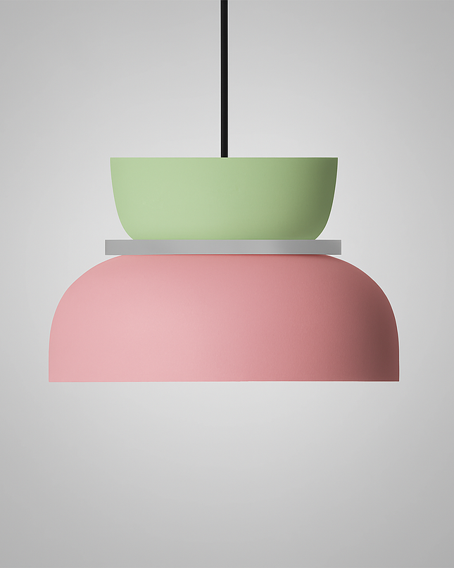 Nordic Hanging Lamp with LED Light – Colorful Metal Shade for Kitchen Pendant Lighting 15