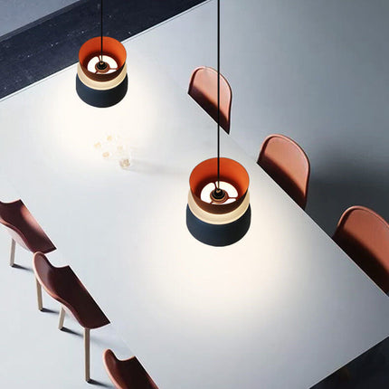 Nordic Hanging Lamp with LED Light – Colorful Metal Shade for Kitchen Pendant Lighting 6