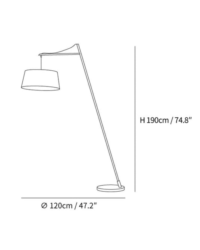 Nowoczesna Czarna Lampa Podłogowa z Regulowanym Kloszem do Czytania – Minimalistyczny Design 190 cm 2