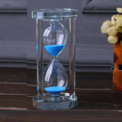 Nowoczesna Klepsydra Szklana 15-60 Minut, Elegancka Dekoracja do Wnętrz, Przezroczyste Szkło, Funkcjonalność i Styl 0