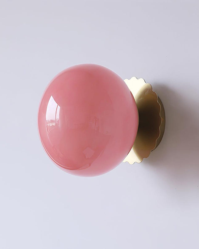 Nowoczesna Konsola z Różowym Szkłem – Metalowa Konstrukcja, E26/E27 10